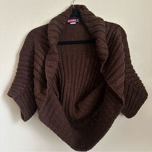 Sparkly Brown Y2K Shrug